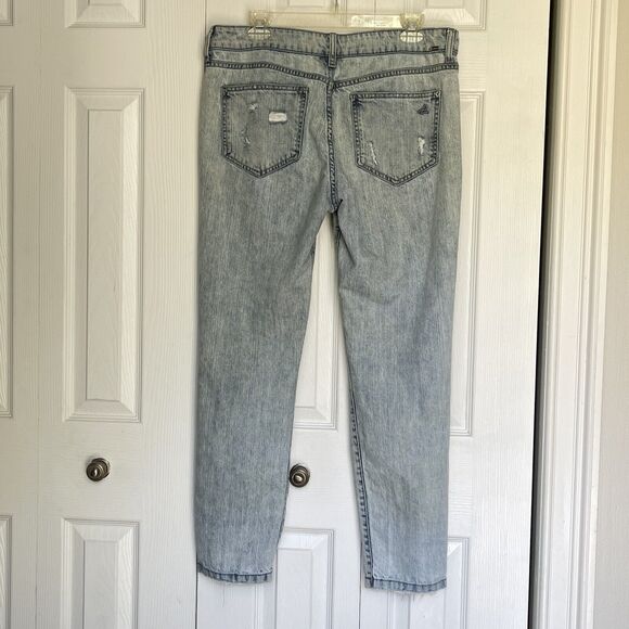 DL1961 Nolita Jeans Women Blue Denim Distressed Size 30 Boyfriend Slouchy Slim - Picture 4 of 16